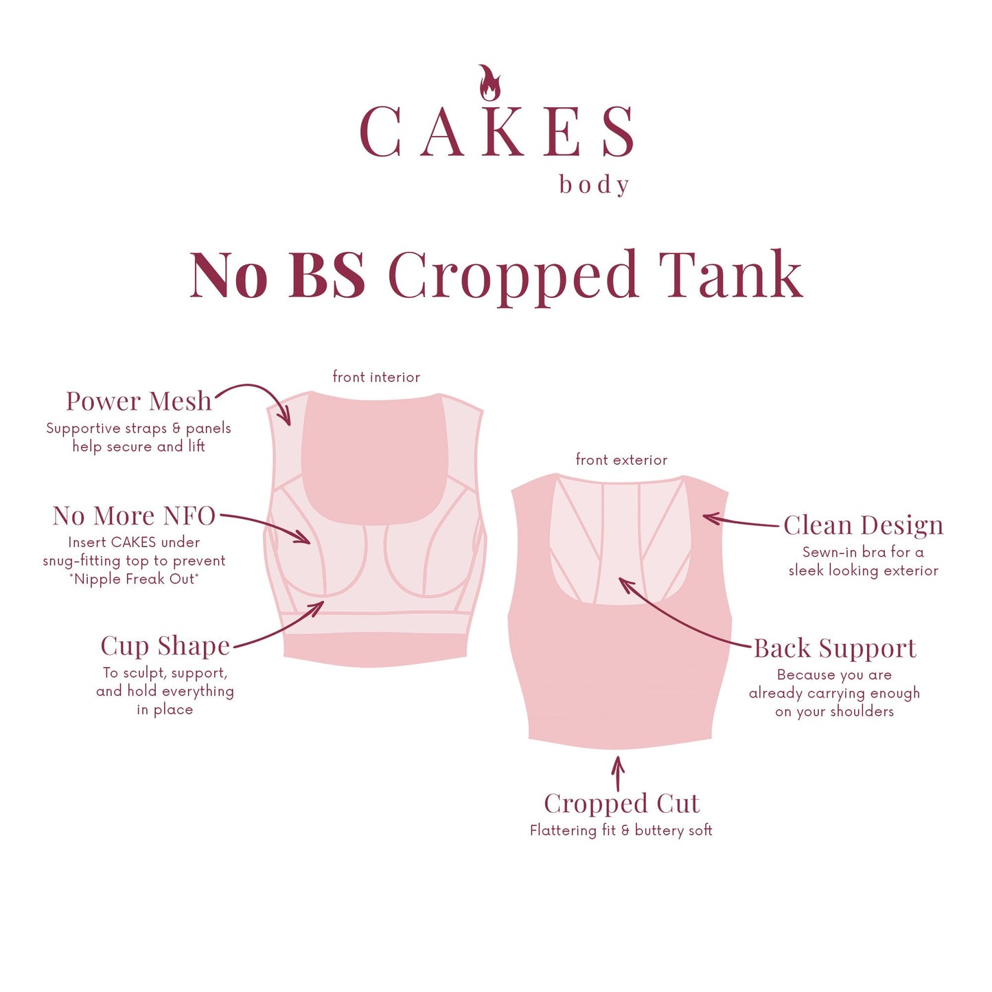 No BS Cropped Tank